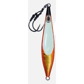 Sidewinder Helm Slow Pitch Jig Lure: Gold/Orange: 120g