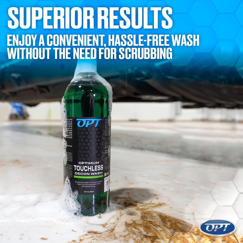 Optimum Touchless Decon Car Wash Soap – pH Neutral, Heavy