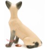 handmade Handcrafted porcelain figurine of the Siamese Cat Kitty Kitten