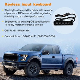 EWLSAC Keyless Entry Keypad Driver Side Left Compatible with 2015-2019 F-150 2.7L 3.5L, for 2017-2019 F-250 6.2L Replace OE FL3Z14A626AD 601-046