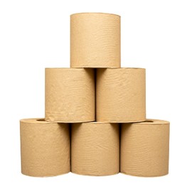 Sierra Hygiene Products Hygenics Kraft Hand Towel Hardwound 1 Ply Paper Towel Compatible with Hygenics Dispensers, 7.5 Inch Roll, 700 Feet, Bulk Pack 6 Rolls for Commercial Use, Brown