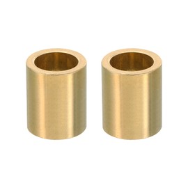PATIKIL M18 Brass Spacers, 2 Pcs Metal Spacer Brass 18mm ID x 25mm OD x 30mm L Brass Spacers Screw Standoff for 5/7 Inch or M18 Screw