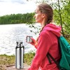 Insulated vacuum Thermo Bottle 1500ml/50.7oz with cup Stainless steel coffee