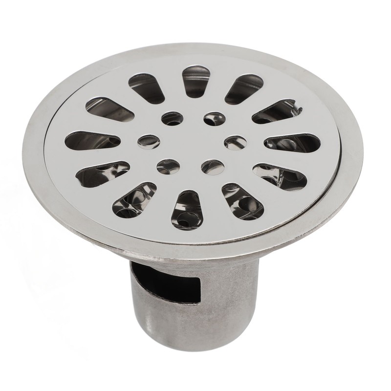 Floor Drain 3.5 Inch Stainless Steel Odor Resistant Deep Water