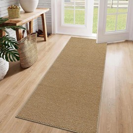 Artnice Carpet Runners for Hallways Brown 50x150cm, Non Slip Washable Hall Runner Narrow Runner Rug, Anti-fouling Floor Mat for Hallway Kitchen Entryway Laundry