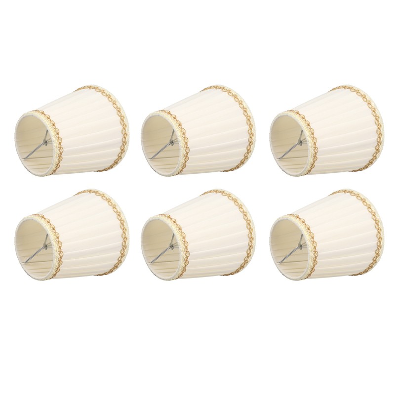 6PCS Set Small Lamp Shade Modern Style Cloth Clip On