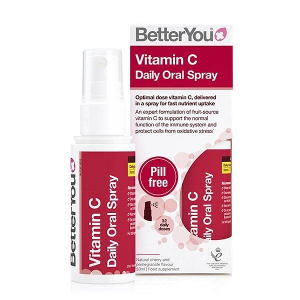 BETTERYOU VITAMIN C DAILY ORAL SPRAY CHERRY & POMEGRANATE FLAVOR