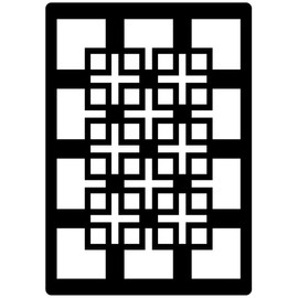 Creative Expressions Mini Stencil Knots & Crosses, 10.5 x 7.5cm