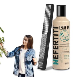 Leave In Vegan Maximum Repair con queratina vegana + peine graduado ALFAMAR, macadamia y aceites naturales que reparan, hidratan y fortalecen el cabello sin enjuague