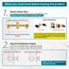 gotonovo 2 Handles Tub Shower Faucet Set,Bathtub Faucet Set with