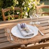 MuuXii Round Placemats Set of 4 Rose Gold Flower Tablemats