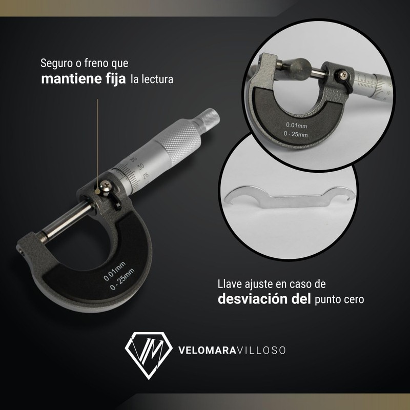 Micrometro Exterior 0 a 25 mm 405006 OBI