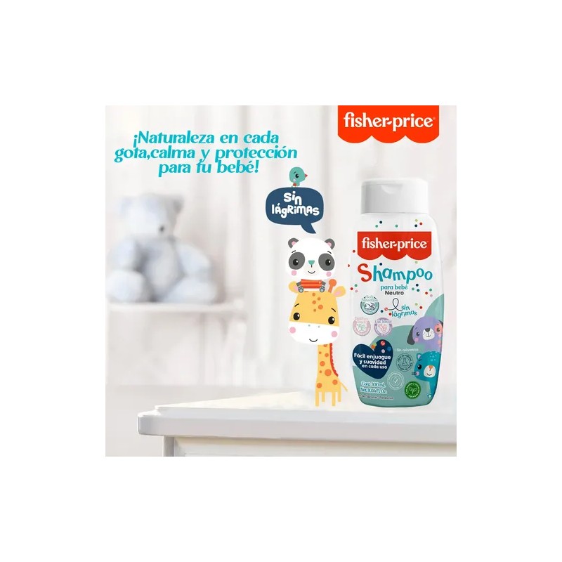Shampoo Para Bebe Fisher-price Hipoalergénico Neutro 300 Ml