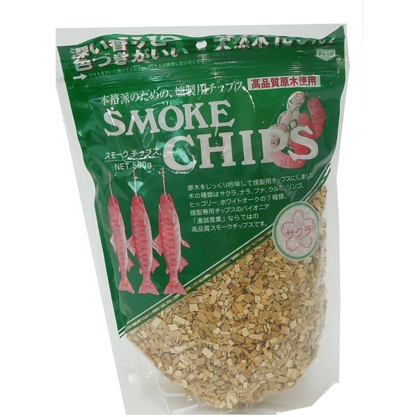 Shinsei Sangyo Smoke Chip, Sakura (Approx. 17.6 oz (500 g)