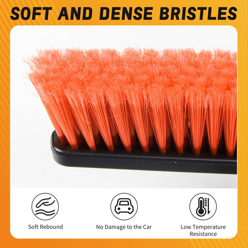 Asly YardMngSter [Upgrade] 45" Extendable Snow Brush for Car Windshield,