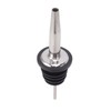24pcs Stainless Steel Bottle Pourers with Black Plastic Cover Conical