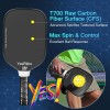 Best Pro Pickleball Paddle, T700 Carbon Fiber Surface CFS, HighGrit