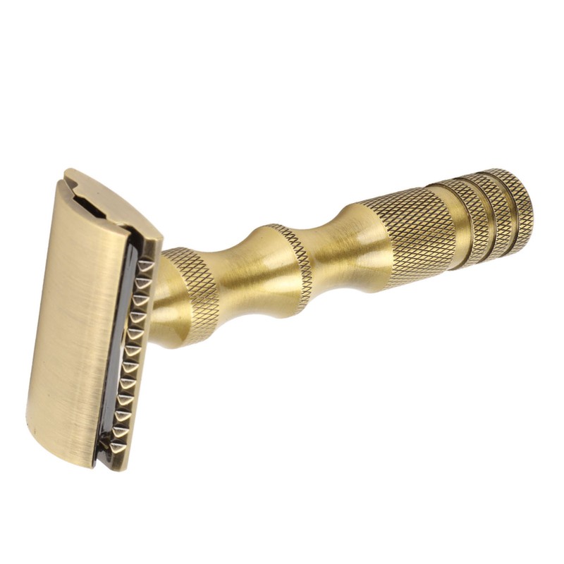 Manual Beard Trimmer Double Edge Replaceable Blades Prevent Slip Safe