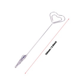 Tupalizy 5PCS Bracelet Helper Tool Picture Holders Wire Alligator Clip for Bracelets Jewelry Necklace Table Numbers Photos Place Cards Wedding Reception Memo Small Painting Craft Clamps,5.9Inch,Silver