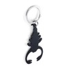 Komonee Scorpion Black Bottle Opener Key Chain Metal Wildlife Key