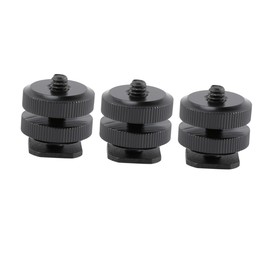 jojofuny 3pcs Hot Shoe Adapter Tripod Screw Mount DSLR Camera for Flash and Compatible Accessories