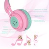 Riwbox CT-7 Cat Ear Bluetooth Headphones, LED Light Up Bluetooth