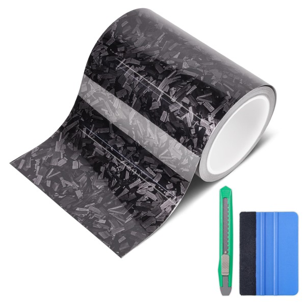 Lypumso Gloss Forged Carbon Fiber Vinyl Wrap Tape 6" x