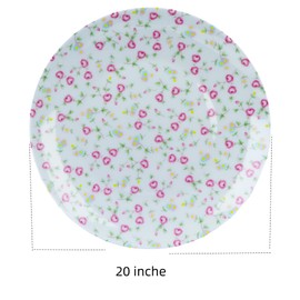 Yaparhill Bone China Desserts Plates 8 Inch Salad Plate Set 4 Pack Small Lunch Plates for Fruit Snack Pizza Steak Dishwasher and Microwave Safe