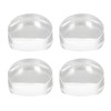 4pcs Transparent Door Stopper Soft Acrylic Door Holder Prevent Impact