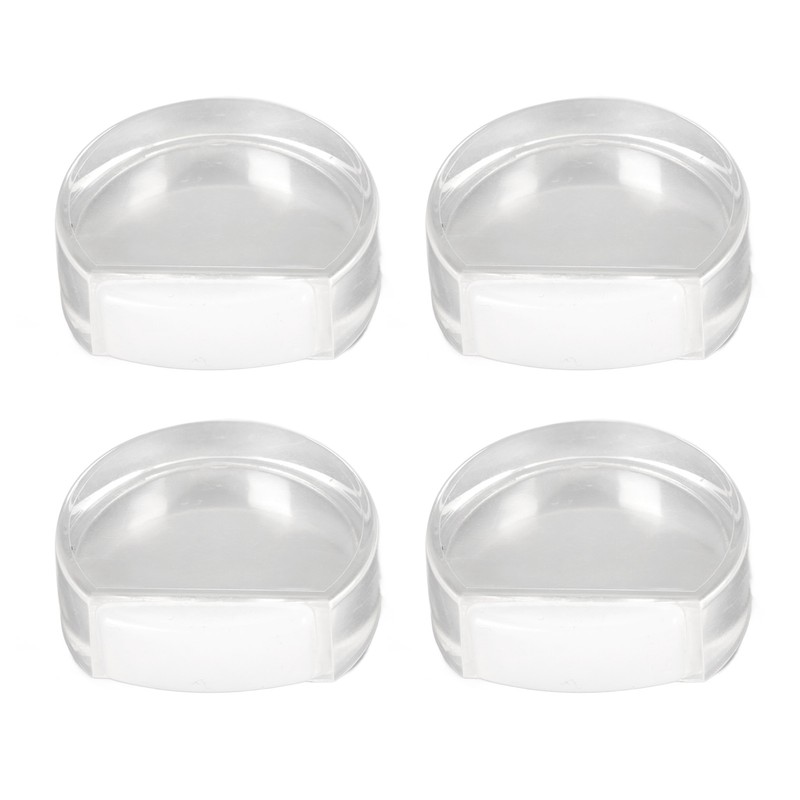 4pcs Transparent Door Stopper Soft Acrylic Door Holder Prevent Impact
