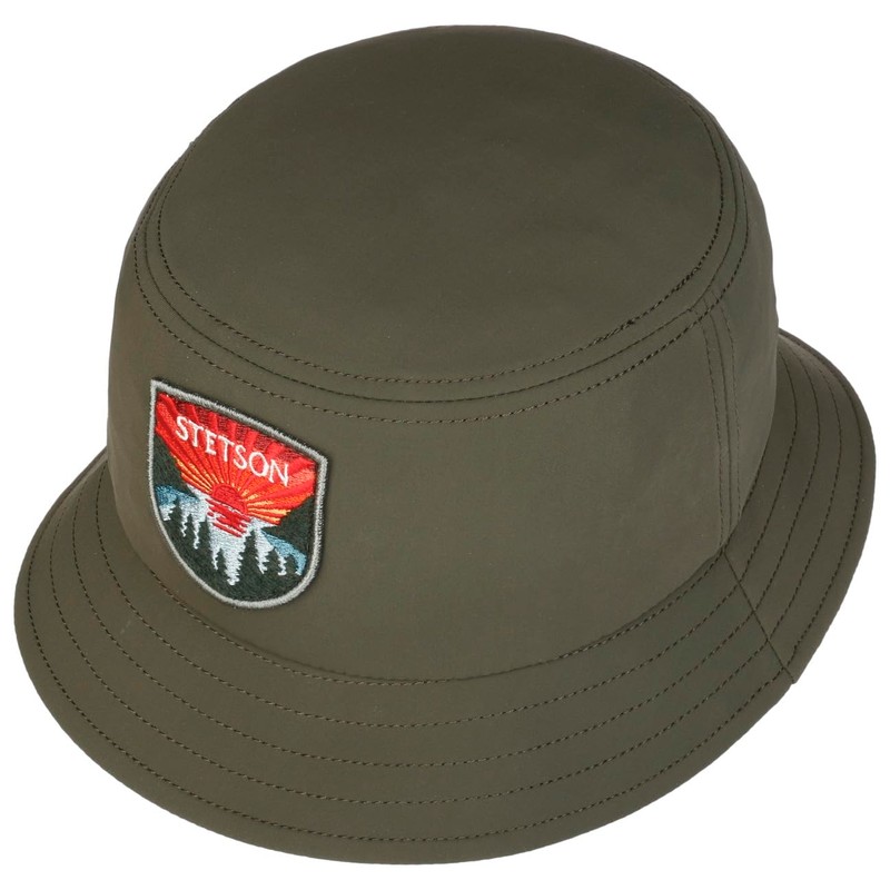 Stetson Jersey Bucket Fabric Hat - Plain Hat with Patch