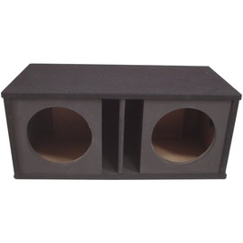 Car Audio Dual 15" Slot Vented Paintable Baffle Stereo Sub Box Enclosure