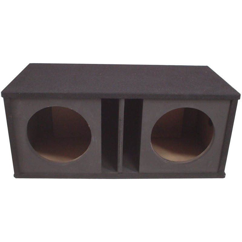 Car Audio Dual 15" Slot Vented Paintable Baffle Stereo Sub