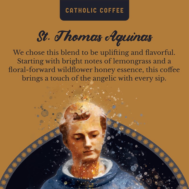 Catholic Coffee St. Thomas Aquinas | Medium Roast Whole Bean