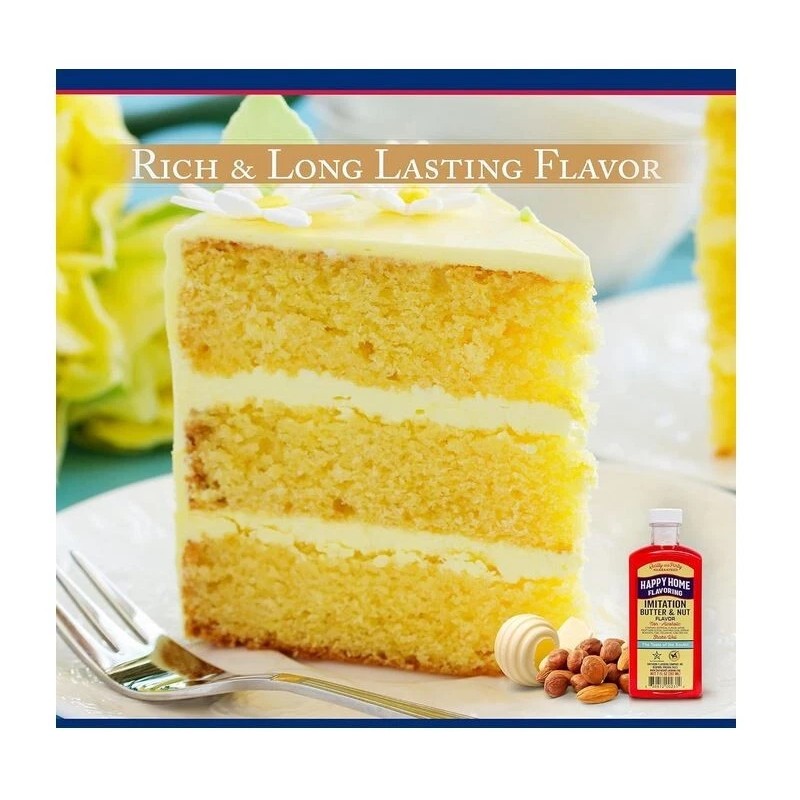 Happy Home Imitation Butter & Nut Flavoring, Non-Alcoholic, Certified Kosher,