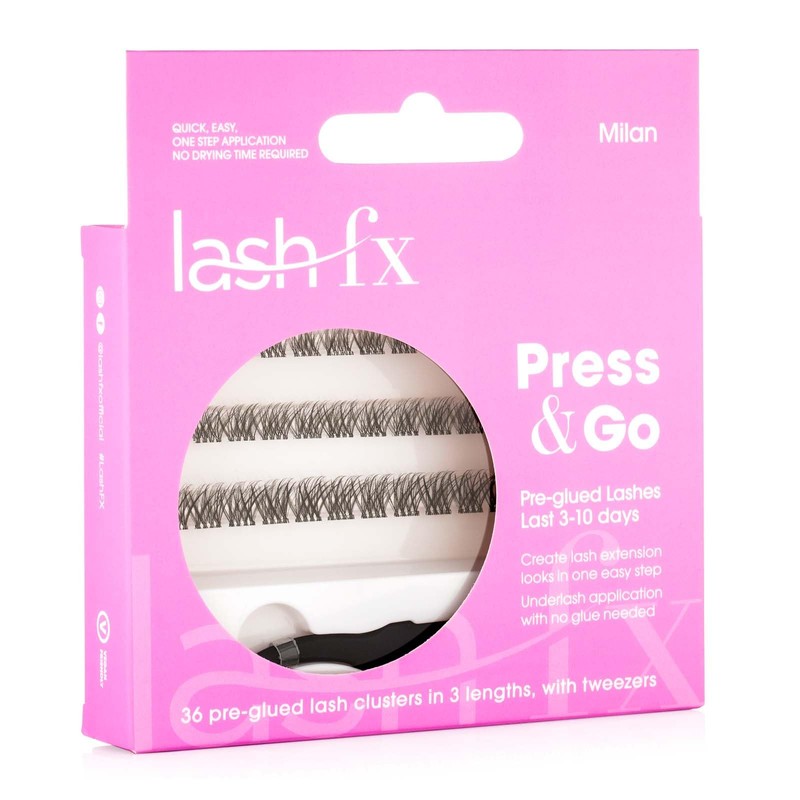 Lash FX Press & Go Pre-Glued Cluster Lashes - Milan: