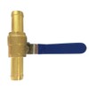 Metalwork Brass 3/4" Barb Valve for Heater Hose Shut-off, High