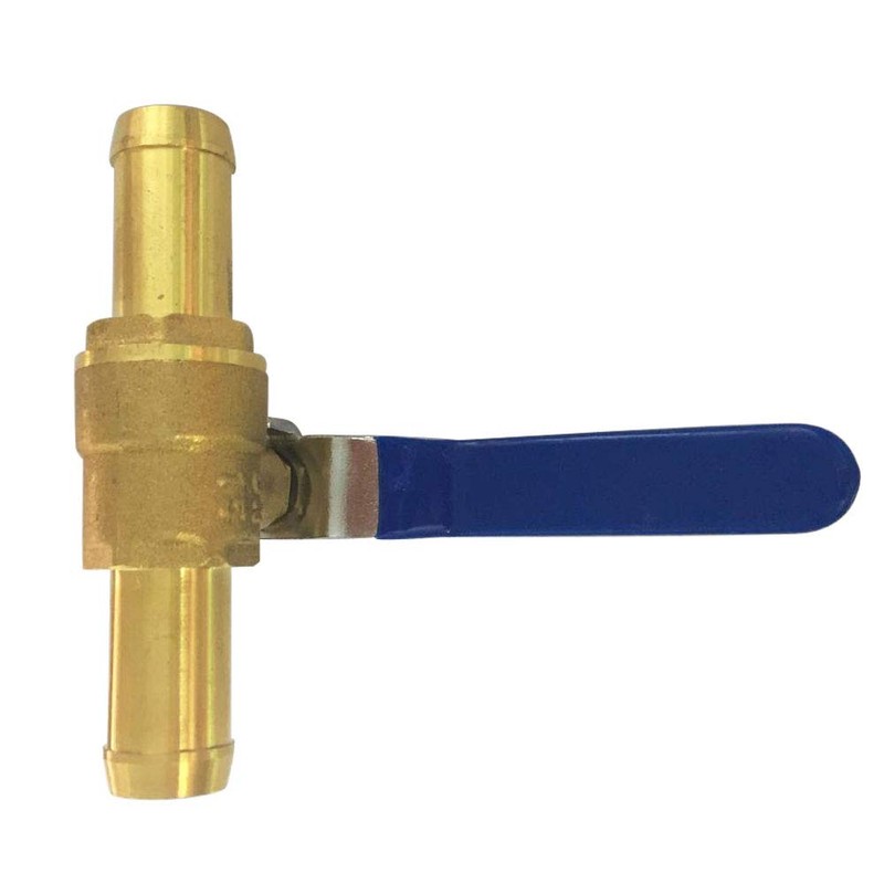 Metalwork Brass 3/4" Barb Valve for Heater Hose Shut-off, High
