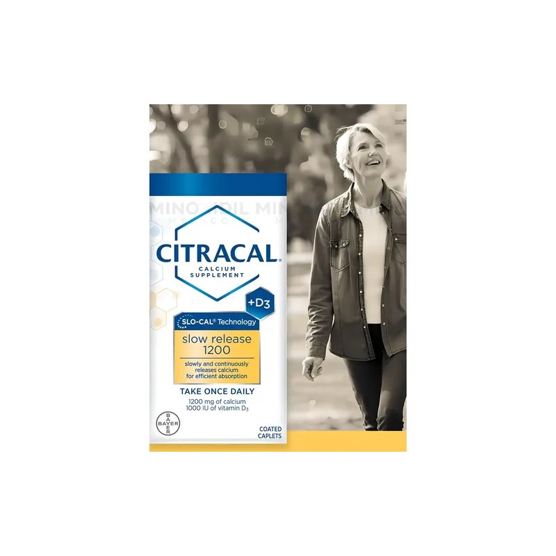 Suplemento Nutricional Bayer Citracal D3 Calcio y Magnesio, Sin Sabor