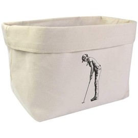 Large 'Golf Lady' Canvas Organiser/Storage Bag (OR00030902)