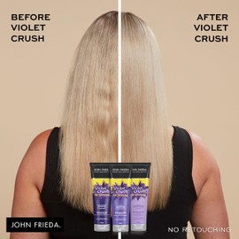 John Frieda Violet Crush Purple Shampoo for Brass Repair of Natural and Colour-Treated Blonde Hair (250 mL)