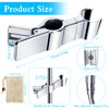 Lweiiws Shower Head Holder for Slide Bar Adjustable 20-29mm, Adjustable