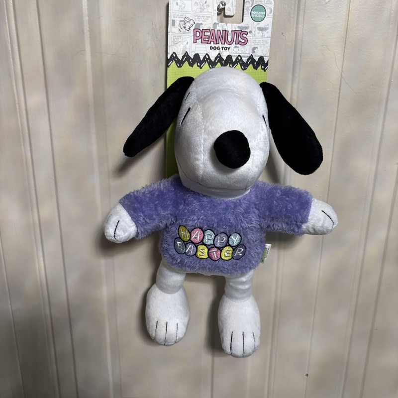 Gmason Peanuts Happy Easter Fetch For Pets Soft Clinker/Squeak