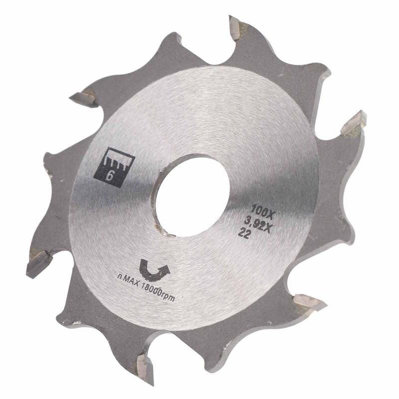 Fafeicy Carbide Biscuit Joiner Blade 100mm 4-Inch 8 Teeth 18000rpm