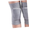 Baluue 2pcs Fitness Training Knee Support Pads Grey Sponge Knee