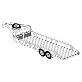 The Trailer Parts Outlet - 2220-6'6" x 20' Tandem Axle 12K Gooseneck Lowboy Trailer DIY Master Plan - 19 How-to Steps w/Blueprint