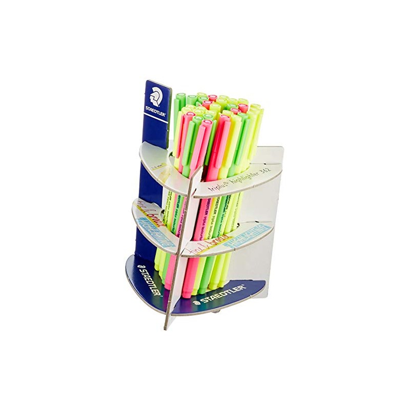 Staedtler Triplus 362 CA30 Textsurfer Highlighter Container with 30 Felt