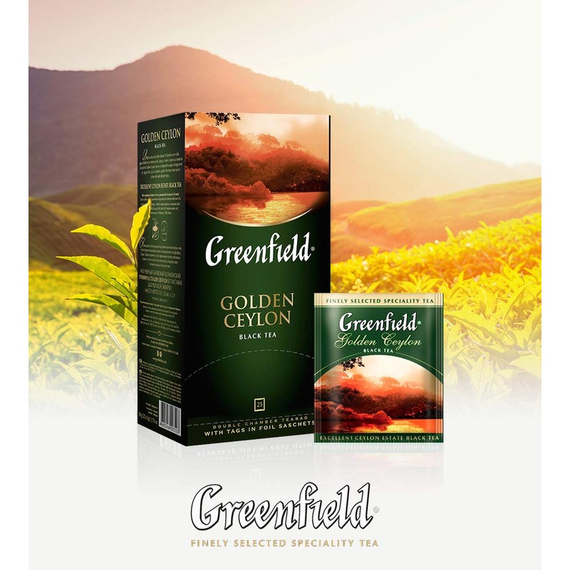 Greenfield Golden Ceylon Сlassic Collection Black Tea Finely Selected Speciality