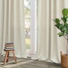 Pitalk Natural Linen Curtains 84 Inch Long for Living Dinning