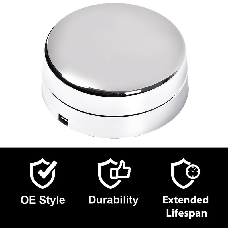 G-PLUS Rear Wheel Chrome Center Hub Caps Compatible with Dodge
